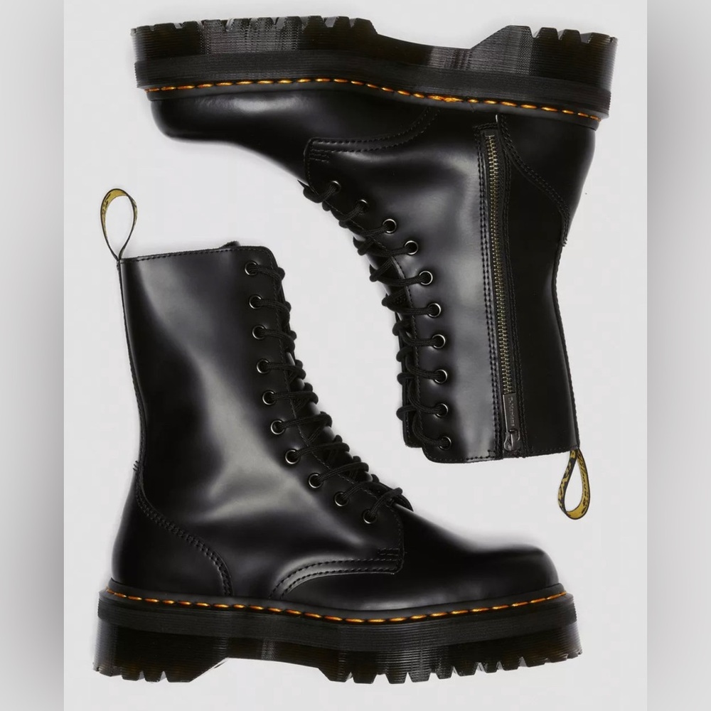 Dr. Marten Jadon Hi Smooth Leather Platforms